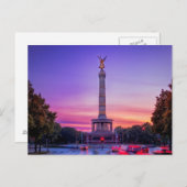 Siegessäule, de Kolom van de Overwinning van Briefkaart (Voorkant / Achterkant)