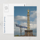 Siegessäule, Victory Column, Berlijn, Germany. Briefkaart (Voorkant / Achterkant)