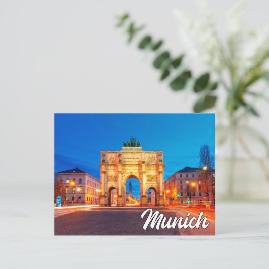 Siegestor, München, Duitsland Briefkaart (Staand voorkant)