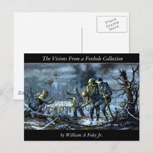 Siegfried Line bij Campholz-Bossen Briefkaart (Voorkant / Achterkant)