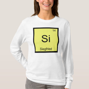 Siegfried Naam Chemie Element Periodiek Systeem T-shirt