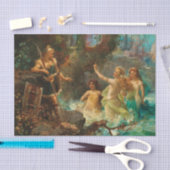 Siegfried und die Rheintochter door Hans Zatzka Tissuepapier (Craft)