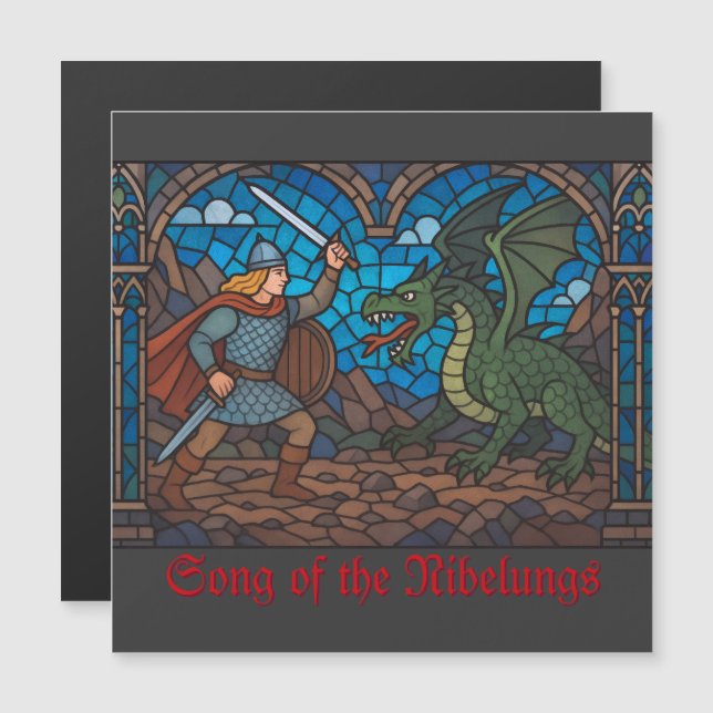 Siegfried vecht tegen de draak (Voorkant / Achterkant)