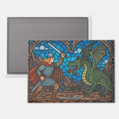 Siegfried vecht tegen de draak magneet (Voorkant / Achterkant)