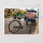 Siem Reap Bicycle Street – Travel Postcard Feestdagenkaart (Voorkant)