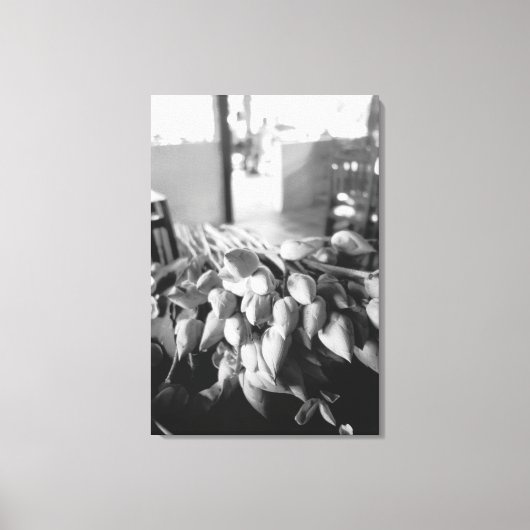 Siem Reap Cambodja, Lotusbloemen Canvas Afdruk (Voorkant)