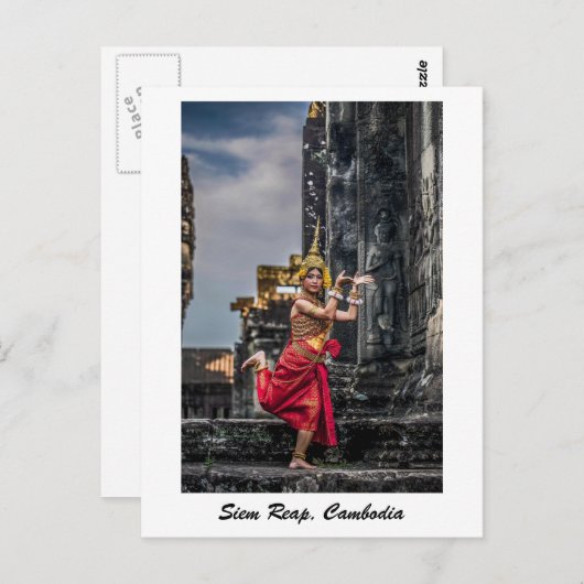 Siem Reap, Cambodjaans Briefkaart (Voorkant / Achterkant)