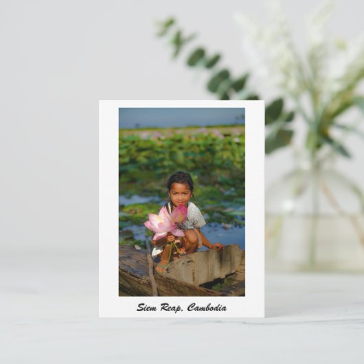 Siem Reap, Cambodjaans Briefkaart (Staand voorkant)