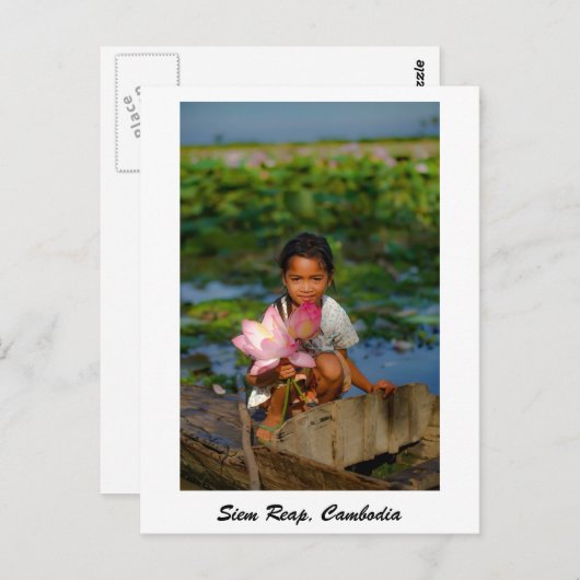 Siem Reap, Cambodjaans Briefkaart (Voorkant / Achterkant)