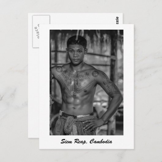 Siem Reap, Cambodjaans briefkaart (Voorkant / Achterkant)