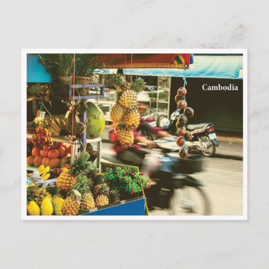 Siem Reap Fruit Market – Travel Postcard Feestdagenkaart (Voorkant)