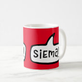 Siema. hallo, Hoi in het Pools, Polska, Polski Koffiemok (Voorkant rechts)