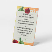 "Siempre a tu lado" Reclamebord Met Voetstuk (Voorkant)