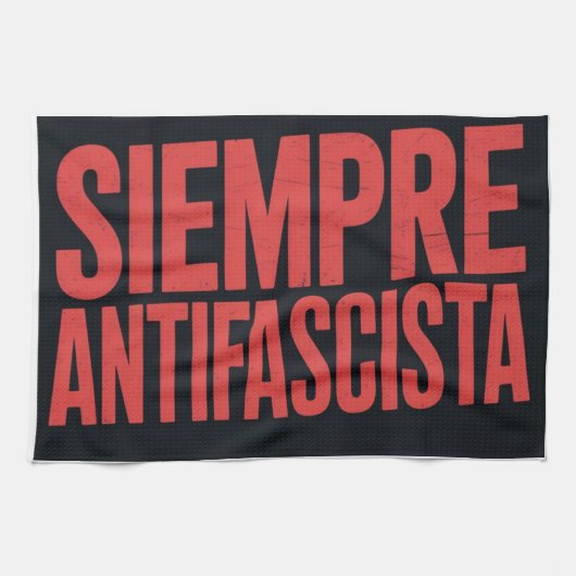 Siempre Antifascista Theedoek (Horizontaal)