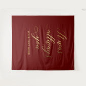 Siempre fue tu pancarta de boda burdeos wandkleed (Voorkant (horizontaal))