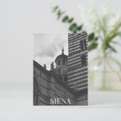 Siena Cathedral Italië Dome BW Briefkaart (Staand voorkant)