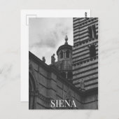 Siena Cathedral Italië Dome BW Briefkaart (Voorkant / Achterkant)