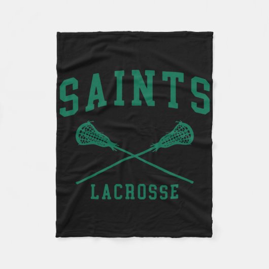 Siena College Saints Lacrosse Throwback Retro Cros Fleece Deken (Voorkant)