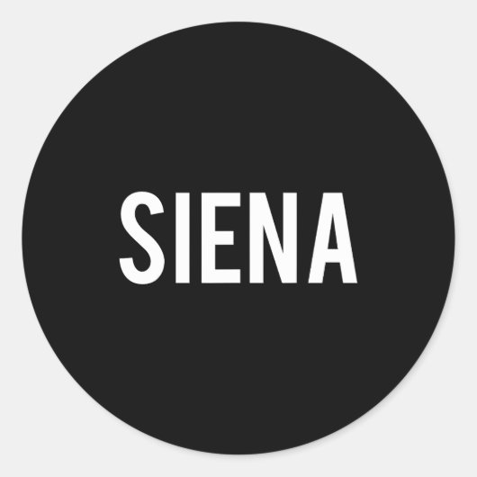 Siena - Cool New Funny Name Fan Gift Tee Ronde Sticker (Voorkant)