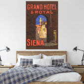 Siena Grand Royal Hotel  Italiaanse reisbureaus Canvas Afdruk (Insitu (Slaapkamer))