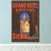 Siena Grand Royal Hotel  Italiaanse reisbureaus Canvas Afdruk (Insitu (Houten vloer))