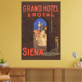 Siena Grand Royal Hotel  Italiaanse reisbureaus Canvas Afdruk (Insitu (Woonkamer))