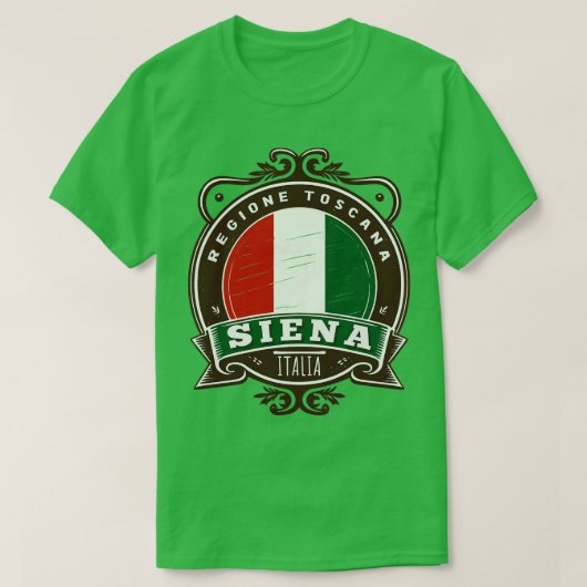 Siena Italia Retro Style Design T-shirt (Design voorkant)
