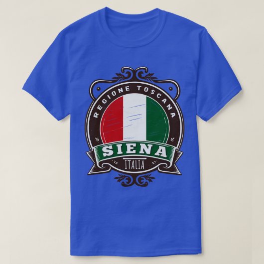 Siena Italia Retro Style Design T-shirt (Design voorkant)