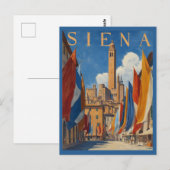  Siena Italiaans reizen Briefkaart (Voorkant / Achterkant)