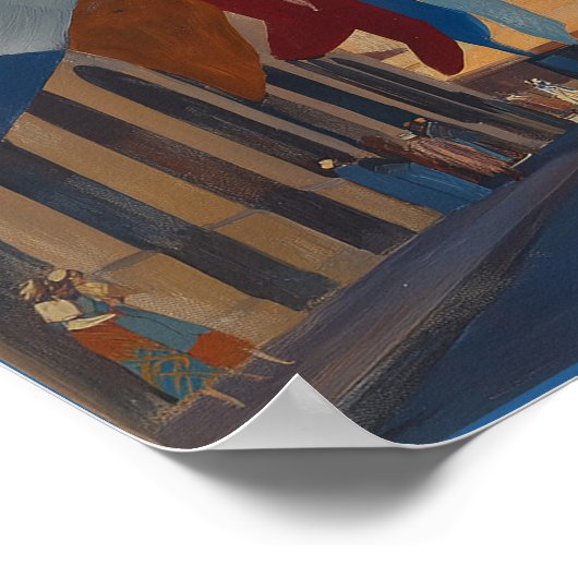 Siena Italiaans reizen Poster (Hoek)