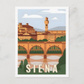 Siena Italië Beroemde Reisplaats Briefkaart (Voorkant)