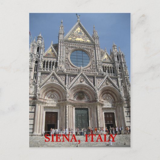 SIENA, ITALIË BRIEFKAART (Voorkant)