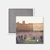 Siena Italië cool magneet ontwerp (Voorkant / Achterkant)