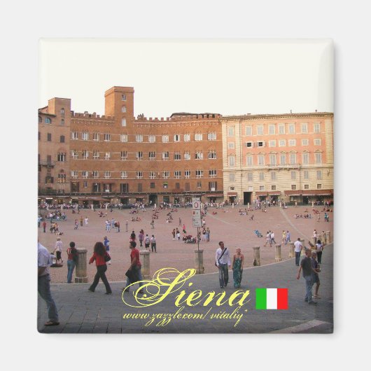 Siena Italië cool magneet ontwerp (Voorkant)