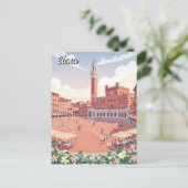 Siena Italië Reizen Briefkaart (Staand voorkant)