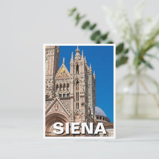Siena Italië Reizen Duomo Kathedraal Briefkaart (Staand voorkant)