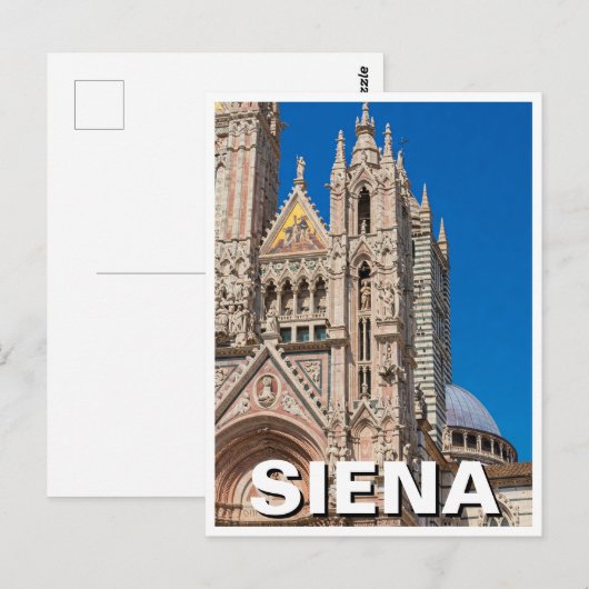 Siena Italië Reizen Duomo Kathedraal Briefkaart (Voorkant / Achterkant)