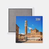 Siena Italië Reizen Magneet (Voorkant / Achterkant)