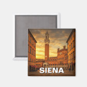 Siena Italië Reizen Magneet (Voorkant / Achterkant)