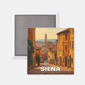 Siena Italië Reizen Magneet (Voorkant / Achterkant)
