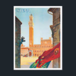Siena Italië — vintage Briefkaart<br><div class="desc">Siena Italy vintage Briefkaart</div>
