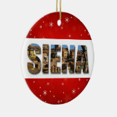 Siena Italy City Travel Photos Keramisch Ornament (Rechts)