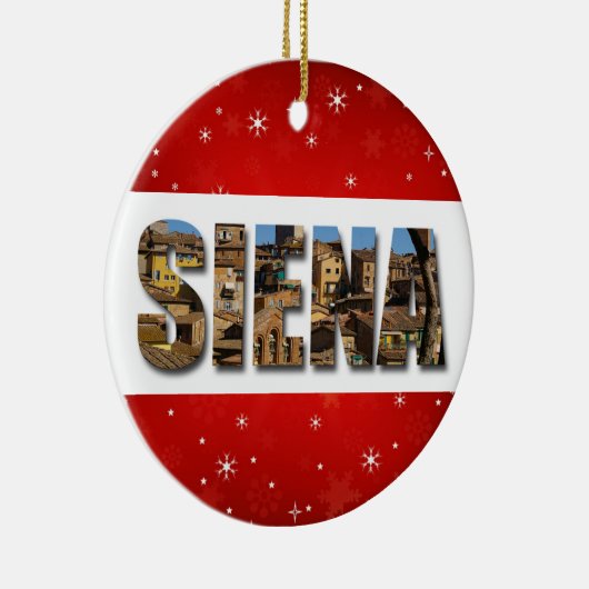 Siena Italy City Travel Photos Keramisch Ornament (Rechts)