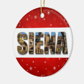 Siena Italy City Travel Photos Keramisch Ornament (Links)