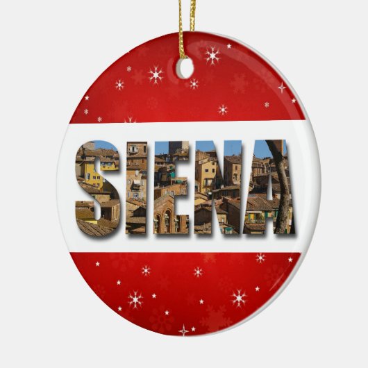 Siena Italy City Travel Photos Keramisch Ornament (Links)