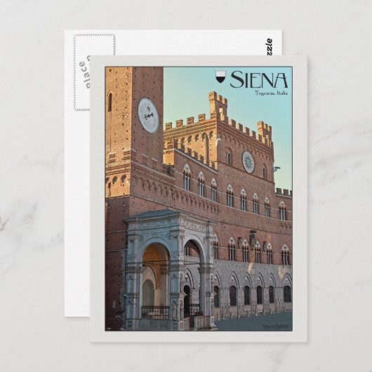 Siena - Palazzo Pubblico Briefkaart (Voorkant / Achterkant)
