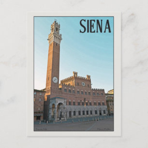 Siena Palazzo Pubblico Morning Briefkaart
