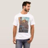 Siena - Palazzo Pubblico Morning T-shirt (Voorkant volledig)