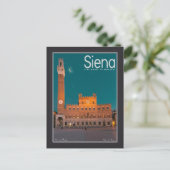Siena - Palazzo Pubblico Night Briefkaart (Staand voorkant)