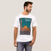 Siena - Palazzo Pubblico Night T-shirt (Voorkant volledig)